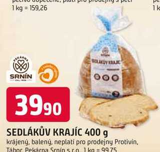 SEDLÁKŮV KRAJÍC 400 g