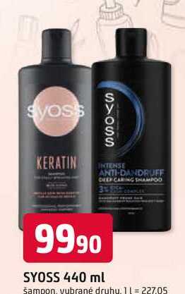 SYOSS 440 ml šampon Trefa