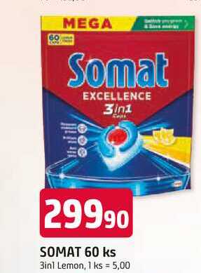 SOMAT 60 ks 3in1 Lemon Trefa