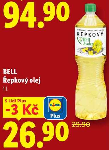 BELL Řepkový olej, 1 l