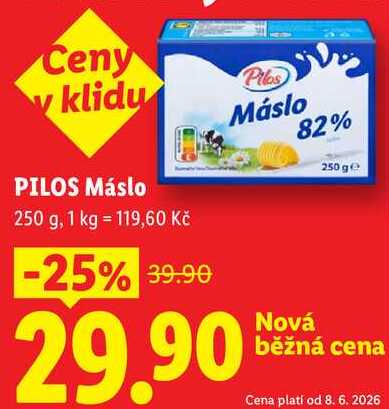 PILOS Máslo, 250 g