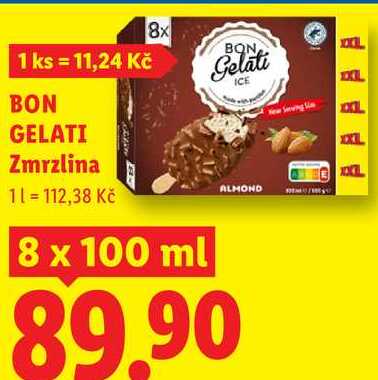 BON GELATI Zmrzlina, 8x 100 ml