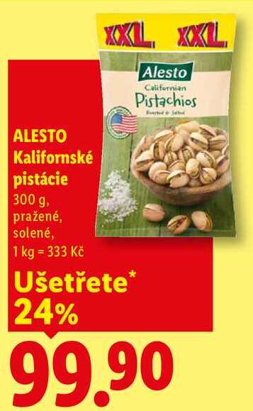 ALESTO Kalifornské pistácie, 300 g