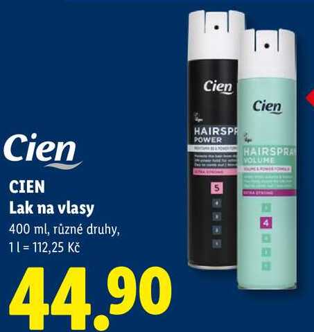CIEN Lak na vlasy, 400 ml Lidl