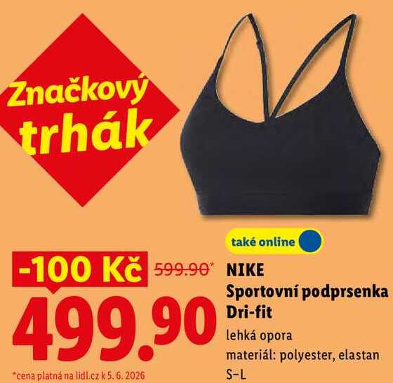 NIKE Sportovní podprsenka Dri-fit 
