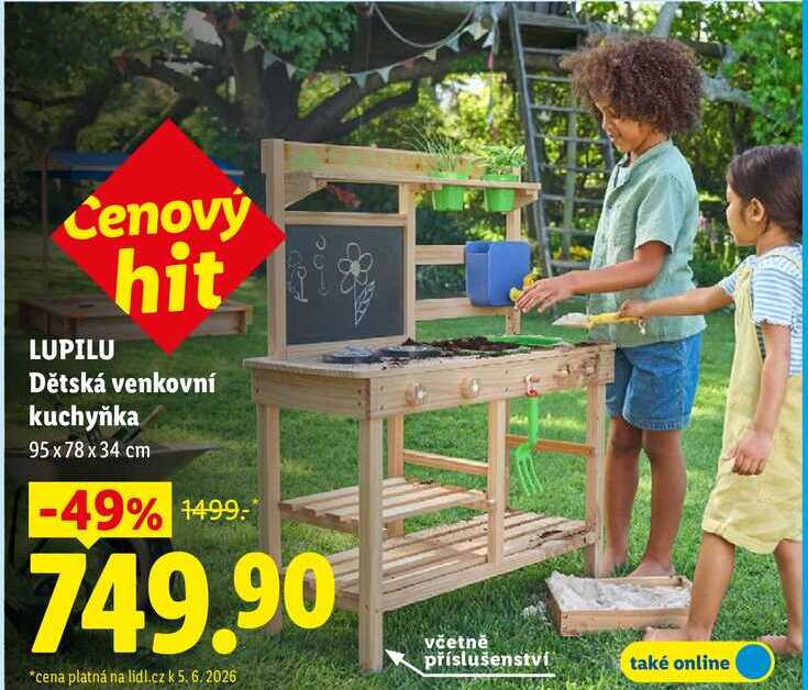 LUPILU Dětská venkovní kuchyňka 