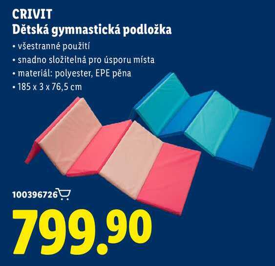 CRIVIT Dětská gymnastická podložka