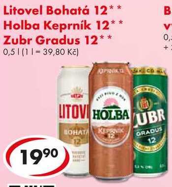 Holba Keprník 12, Zubr Gradus 12, 0,5 l