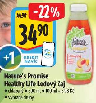 Nature's Promise Healthy Life Ledový čaj, 500 ml