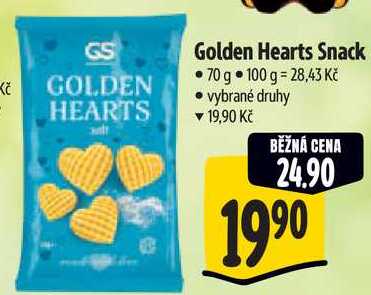 Golden Hearts Snack, 70 g
