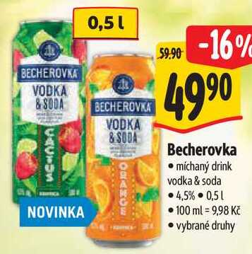 Becherovka, 0,5 l v akci