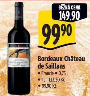 Bordeaux Château de Saillans, 0,75 l