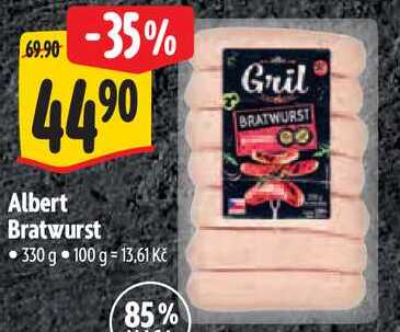 Albert Bratwurst, 330 g