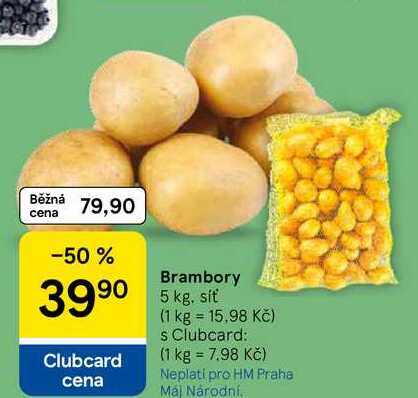 Brambory, 5 kg. síť