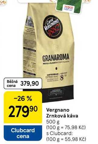 Vergnano Zrnková káva, 500 g