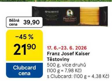 Franz Josef Kaiser Těstoviny, 500 g
