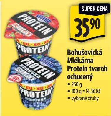 Bohušovická Mlékárna Protein tvaroh ochucený, 250 g