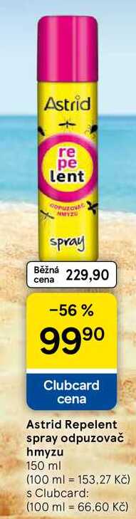Astrid Repelent spray odpuzovač hmyzu, 150 ml Tesco