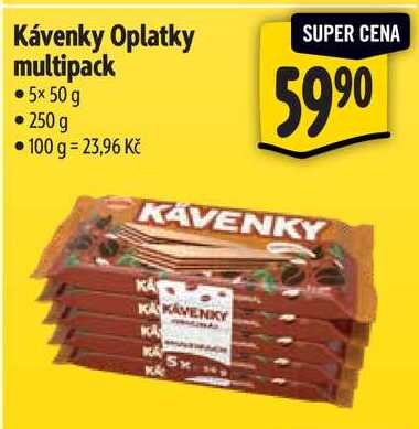Kávenky Oplatky multipack, 5x 50 g