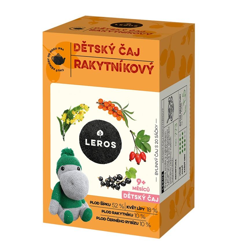 Leros Dětský čaj rakytníkový 9m 20x2g Lékárna LEMON