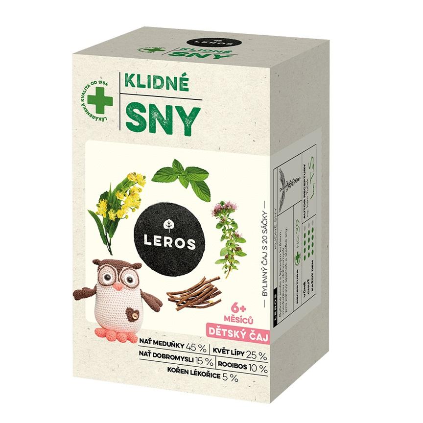 Leros Dětský čaj pro klidné sny 6m 20x1.5g Lékárna LEMON