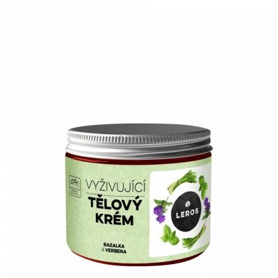 Leros Vyživující tělový krém bazalka & verbena 200 ml