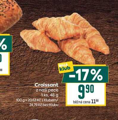 Croissant z naší pece 1ks, 48 g