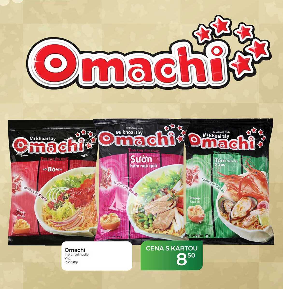 Omachi Instantní nudle 79g