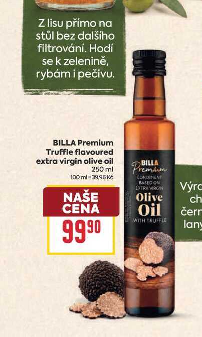 BILLA Premium Truffle flavoured extra virgin olive oil 250 ml 
