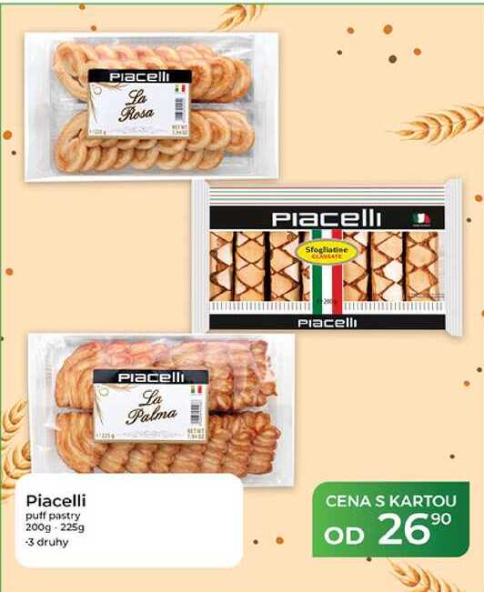 Piacelli puff pastry 200g - 225g 