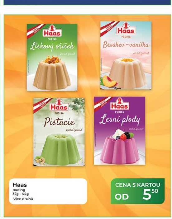 Lesní plody Haas puding 37g-44 g