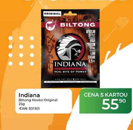 Indiana Biltong Hovězi Original 25g  