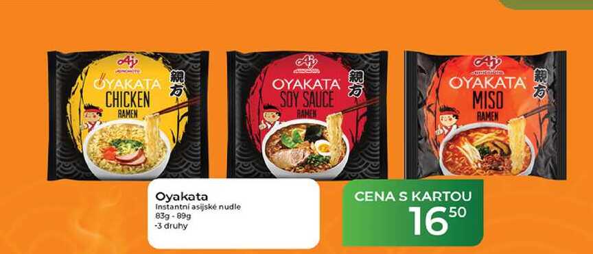 Oyakata Instantní asijské nudle 83g-89g