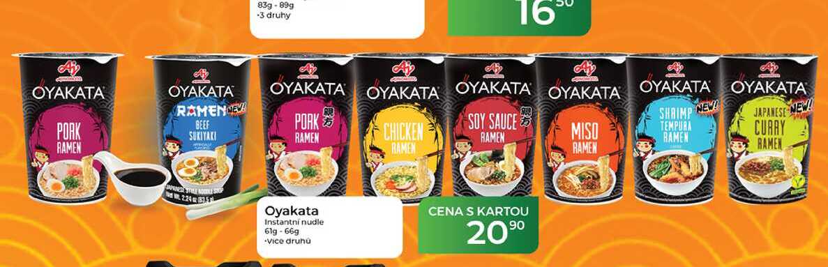 Oyakata Instantní nudle 61g-66g