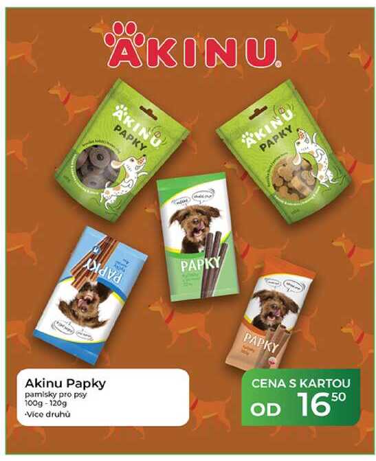 Akinu Papky pamlsky pro psy 100g-120g