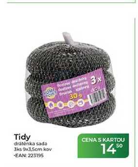 Tidy drátěnka sada 3ks 9x3,5cm kov Tamda Foods