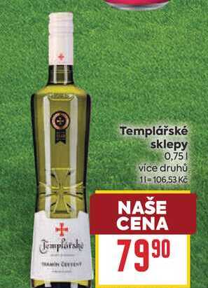Templářské sklepy 0,75l