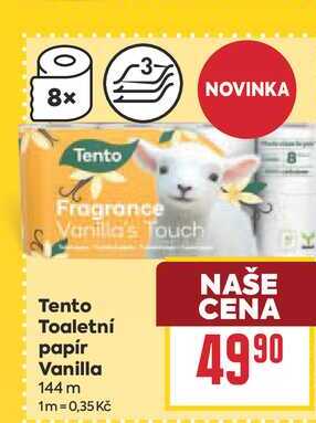 Tento Toaletní papír Vanilla 144 m BILLA