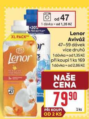 Lenor Aviváž 47-59 dávek BILLA