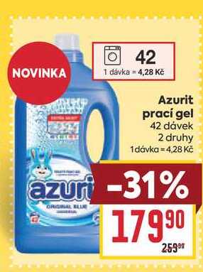 Azurit prací gel 42 dávek BILLA