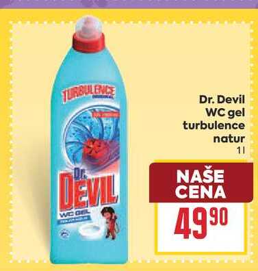 Dr. Devil WC gel turbulence natur 1l BILLA