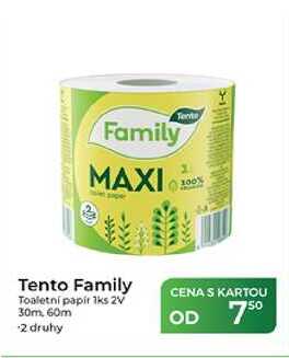 Tento Family Toaletní papír 1ks 2V 30m, 60m  