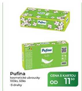Pufina kosmetické ubrousky 100ks, 60ks Tamda Foods