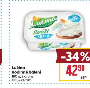 Lučina Rodinné balení 180 g