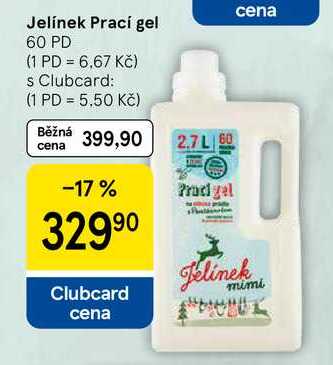 Jelínek Prací gel, 60 PD Tesco