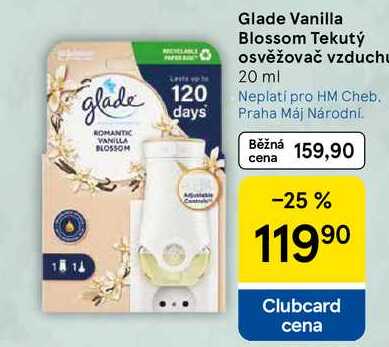Glade Vanilla Blossom Tekutý osvěžovač vzduchu, 20 ml