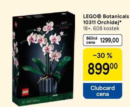 LEGO® Botanicals 10311 Orchidej 18+, 608 kostek Tesco