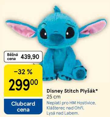 Disney Stitch Plyšák, 25 cm