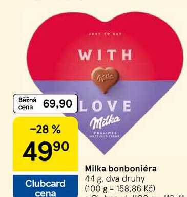 Milka bonboniéra, 44 g
