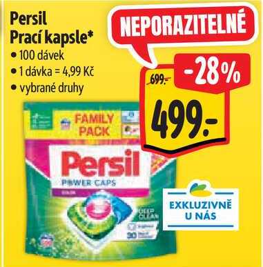 Persil Prací kapsle, 100 dávek Albert